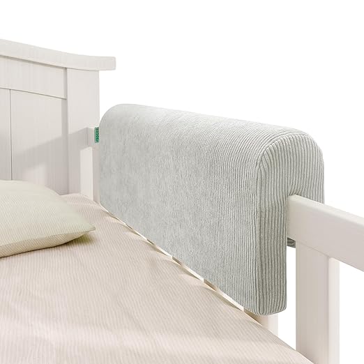 Bed Rail Bumpers Protector, Hospital Bed Rails Padding, Loft Beds and Bunk Beds Bumpers Protector, Premium Soft Memory Foam - Anti-Bump | Fall Prevention, Size 27.6 x 5.5 x 11.8 Inches, Gray