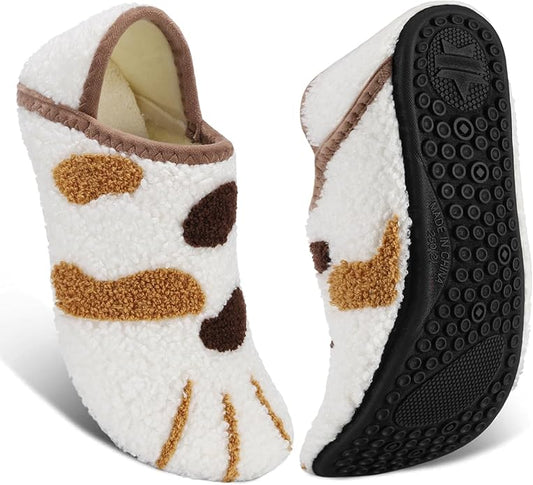 ATHMILE House Slippers for Women Men Indoor Barefoot Slippers Socks Furry Slip on House Shoes Cozy Comfy for Home Bedroom Travel Yoga