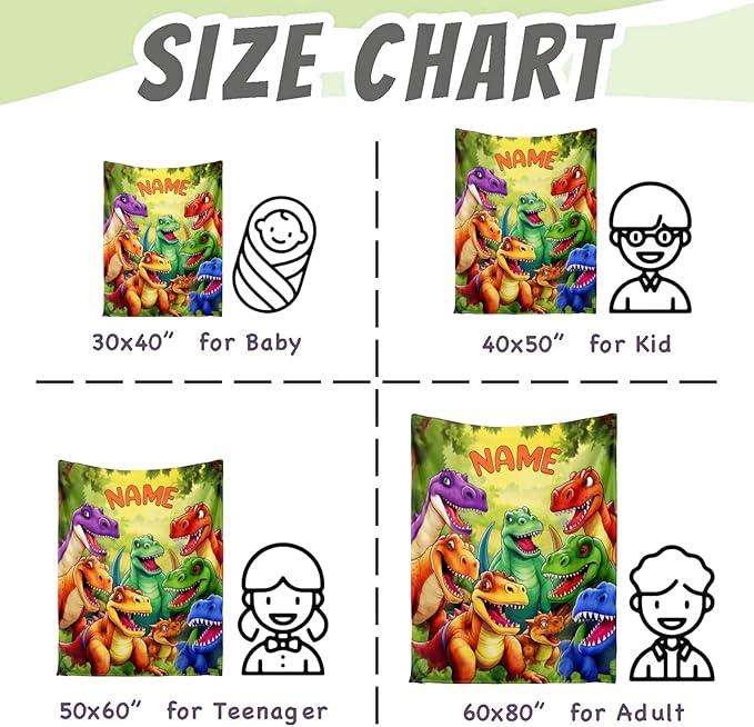 Ship Next Day, Personalized Baby Blanket for Boys Girls - Printed in USA, Custom Baby Blanket with Name Super Soft Plush Flannel, Easter Christmas Brithday Gifts for Baby Shower Kids Toddlers Newborn