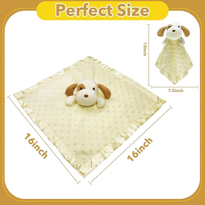 Baby Security Blanket Loveys for Babies Stuffed Animal Snuggle Toy Gifts for Baby Girls and Boys Newborn