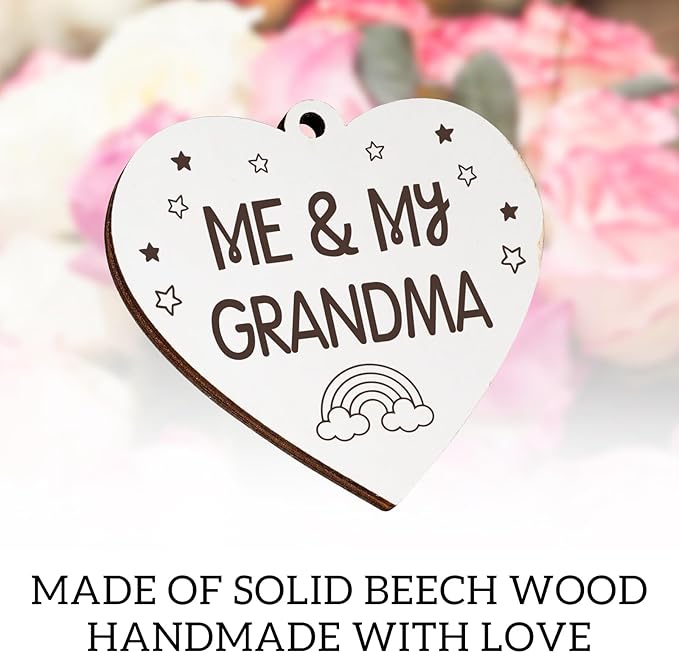 Me and My Grandma Picture Frame,New Grandmother Gifts,Grandma Gifts for New Baby,First Time Grandmother Presents,Room Decor Vintage Style,Baby Gender Neutral Rotating Photo Frame 4x6