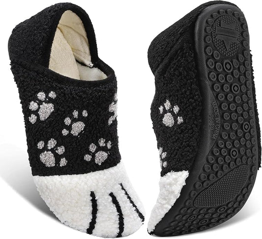 ATHMILE House Slippers for Women Men Indoor Barefoot Slippers Socks Furry Slip on House Shoes Cozy Comfy for Home Bedroom Travel Yoga