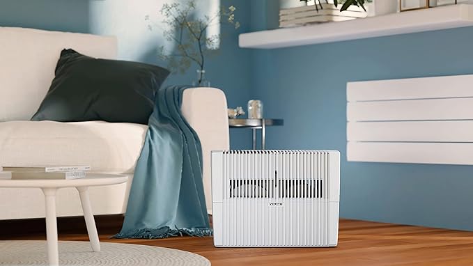 Venta LW45 Comfort Plus Humidifier in White - Filter-Free Evaporative Humidifier for Spaces up to 645 ft²