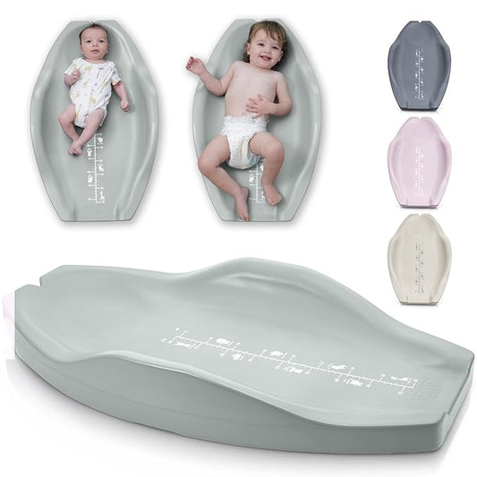 Apricity Baby Changing Pad – Waterproof Wipe-Clean Foam Mat with Raised Sides & Built-in Growth Chart, Extra-Large 31.5″ × 19.7″ – Safe & Comfortable Changing Pad for Newborns to Toddlers (Sage)