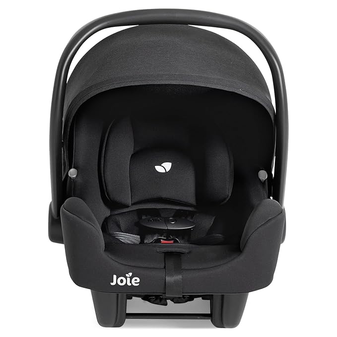 Joie Ginger LX Stroller and Rue Infant Car Seat Travel System with Anti-Rebound Base and All-Wheel Suspension (Shale Dark)