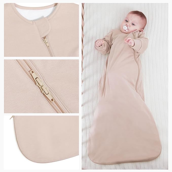 Unisex Sleeping Bag for Babies and Toddlers 1.0 Tog Sleep Sack 18-36Months, Newborn Sleep Sack, Wearable Blanket Baby, One Piece Long Sleeves, Gifts for Baby