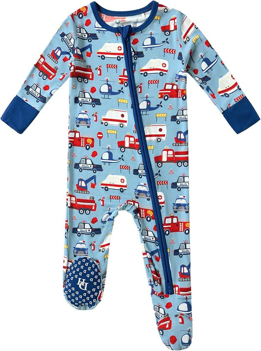 Baby Boys Girls Romper-Viscose Made from Bamboo, Long Sleeve Jumpsuits Soft Footless Rompers, Unisex