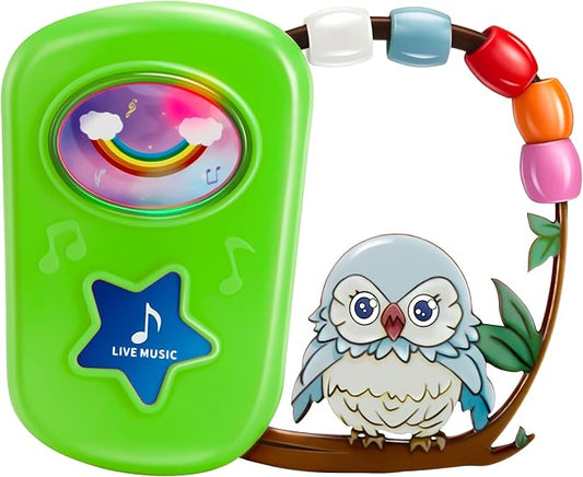 Baby Musical Toy, Educational Toddler Sensory Toys,Toy with Music for Babies Ages 3 Months+,Educational Take Along Tunes Toy for Toddlers