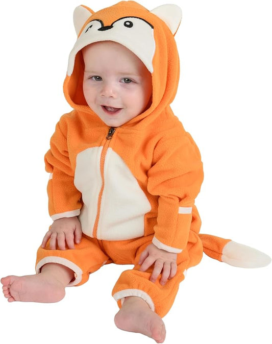 Cuddle Club Fleece Baby Bunting Bodysuit with Hood, Convertible Mittens & Booties, Car Seat Friendly, Soft & Warm, Easy Zip