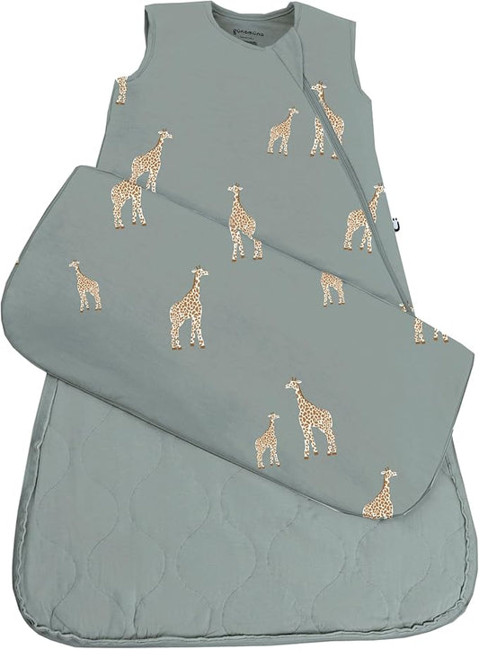 GUNAMUNA günamüna Unisex Baby, Toddler Wearable Blanket, Sleeping Bag Bamboo Rayon, Sleep Sack with Diaper Zipper, 2.6 TOG