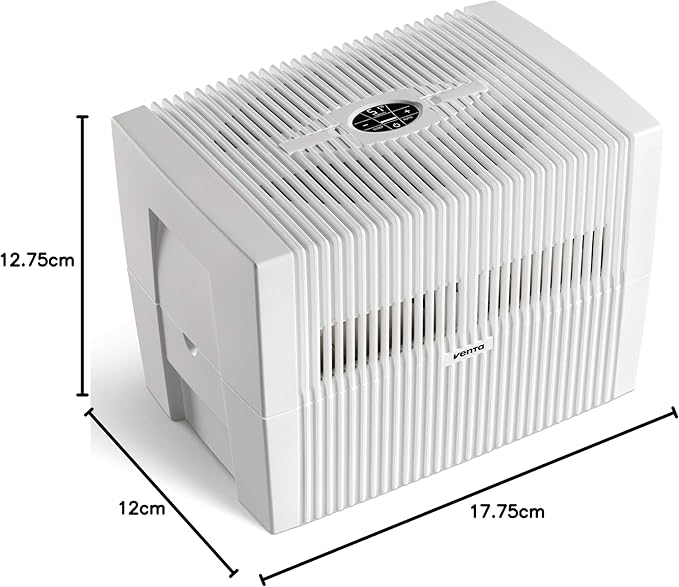 Venta LW45 Comfort Plus Humidifier in White - Filter-Free Evaporative Humidifier for Spaces up to 645 ft²