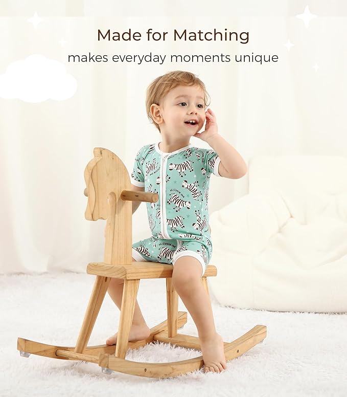 Baby Boy Romper Toddler Boys Short Sleeve Shorts Soft Jumpsuit Outfit Viscose Made from Bamboo