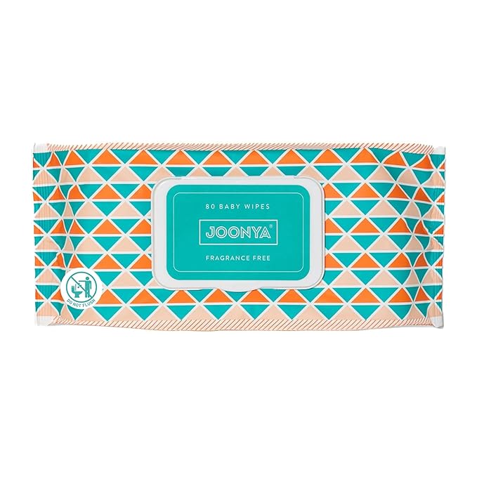 JOONYA Unscented Baby Wipes — Plant-Based, Fragrance-Free Bulk Diaper Wipes | Hypoallergenic, Non-Toxic & Biodegradable Wet Wipes for Sensitive Newborn Skin | 12 Packs of 80 Wipes (960 Total)