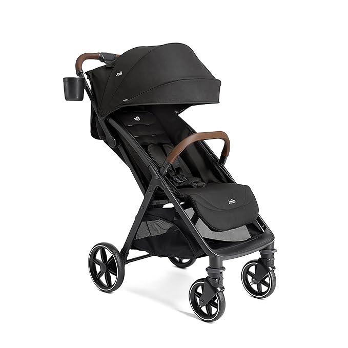 Joie Nutmeg Compact Stroller – Lightweight and Compact Stroller with One-Hand Fold (Shale)