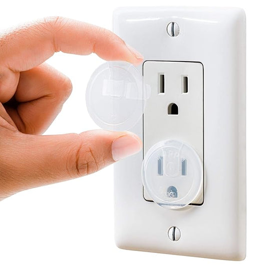 Clear Outlet Covers (32 Pack) Value Pack – Baby Safety Outlet Plug Covers – Durable & Steady – Child Proof Your Outlets Easily