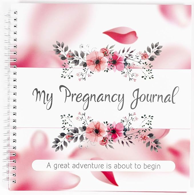 My Pregnancy Journal and Baby Memory Book with Stickers - Baby Scrapbook and Photo Album - Perfect Pregnancy Gifts for First Time Moms - Pregnancy Journal Memory Book