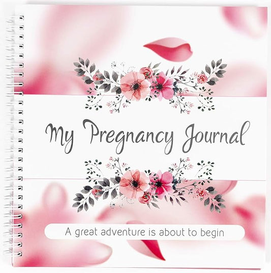 My Pregnancy Journal and Baby Memory Book with Stickers - Baby Scrapbook and Photo Album - Perfect Pregnancy Gifts for First Time Moms - Pregnancy Journal Memory Book