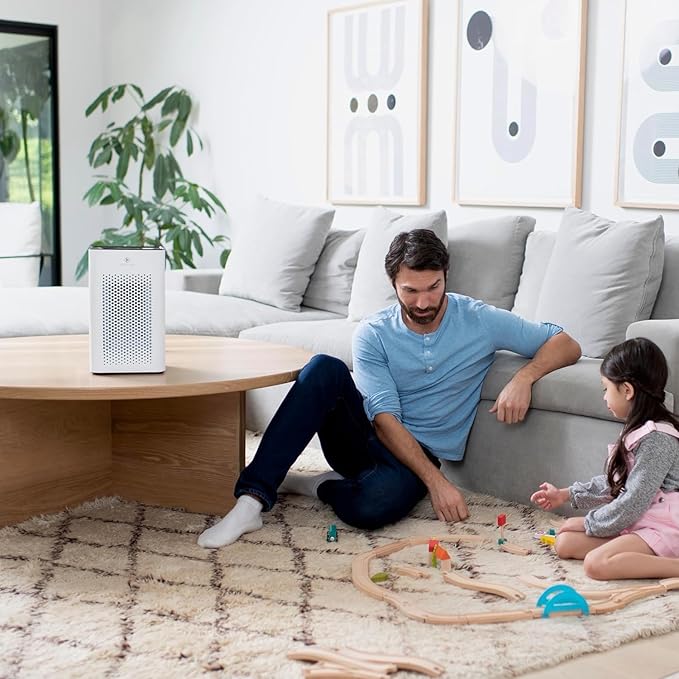 Medify MA-25 Air Purifier with True HEPA H13 Filter | 825 ft² Coverage in 1hr for Allergens, Smoke, Wildfires, Odors, Pollen, Pet Dander | Removal to 0.1 Microns | White, 1-Pack