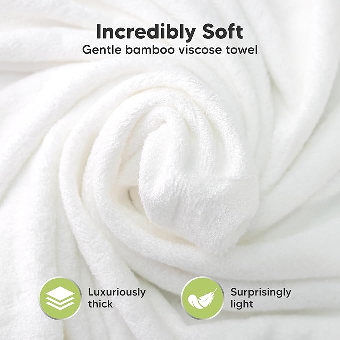 KeaBabies Hooded Baby Towel for Newborn - Viscose Derived from Bamboo Large Baby Bath Towels with Hood for Boys, Girls, Toddler, Extra Absorbent & Soft Newborn Bath Essentials (Wildwood)