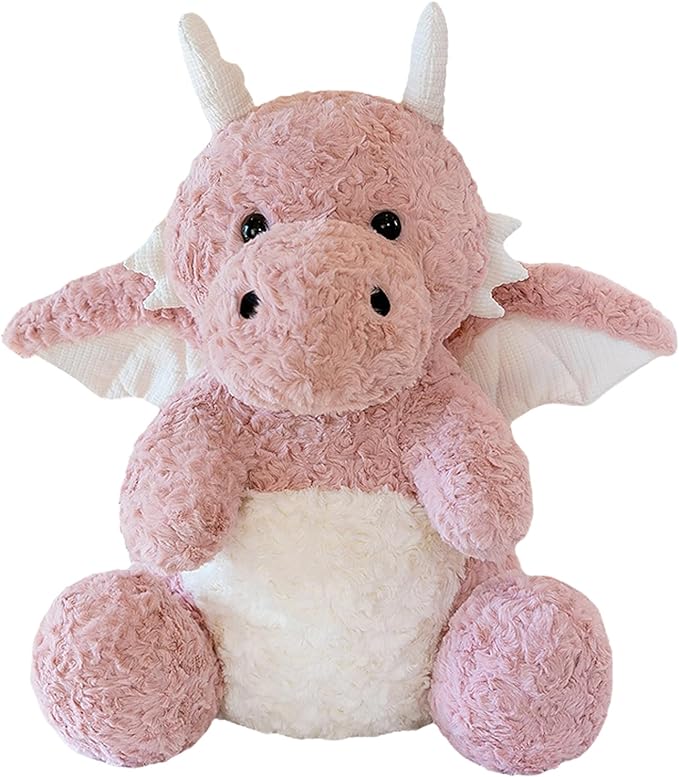 Little Flying Dragon - Cute Stuffed Animal Plush Toy - Adorable Soft Dragons Toy Plushies and Gifts - Perfect Present for Kids (Pink,16.53in/42cm)
