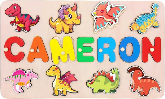 Baby Name Puzzle Personalized,1 Year Old Boy Birthday Gift,Personalized Gifts for Kids,Preschool Puzzles for Kids Ages 3-5,Birthday Gifts for 1 Year Old Baby Girl
