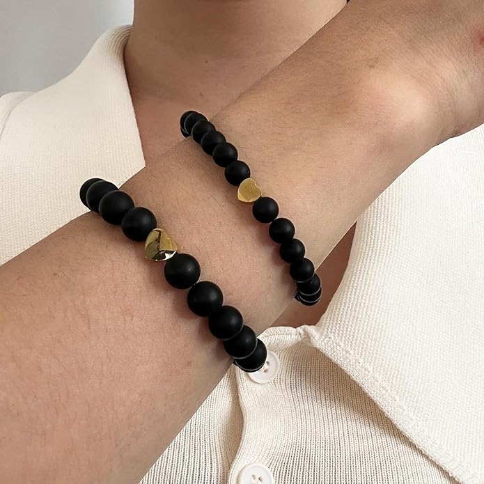 Back to School Bracelets Matching Heart Mommy and Me Wish Strings Bracelet Set First Day of School Gifts