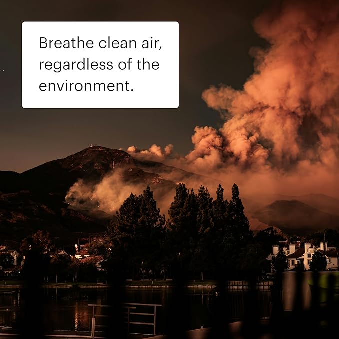 Brondell P700BB-W Pro Air Purifier Clean Air Filter With Aurabeat AG+ Technology for Bedroom, Home Office, Reduces Odor from Smoke and Pets, Includes Filters, 1655 Square Feet, White