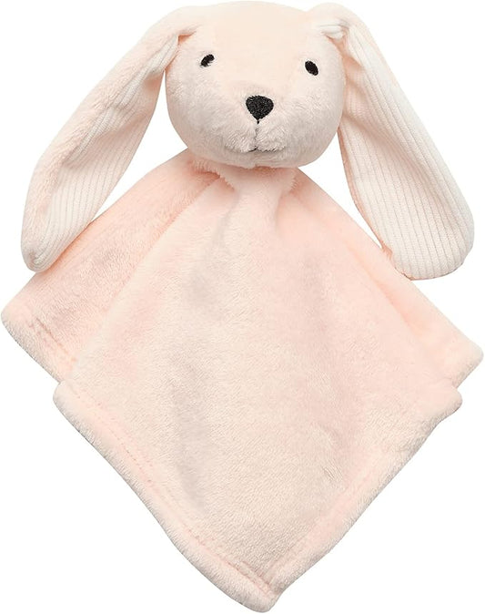 Lambs & Ivy Pink Bunny Soft Baby/Child/Toddler Plush Lovey Security Blanket