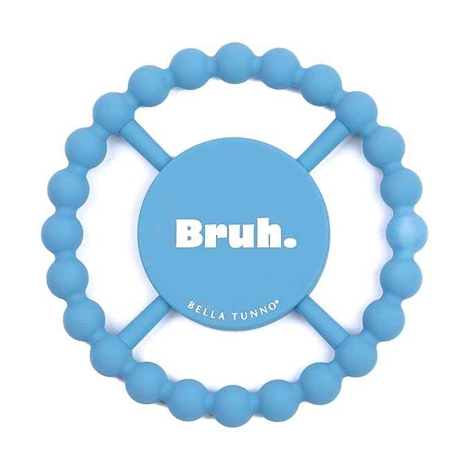 Baby Teether by Bella Tunno, Silicone Teethers for Babies 3-6 Months, 6-12 Months, Baby Toys, Pacifier, Teething Relief, Boys, Girls, Bruh