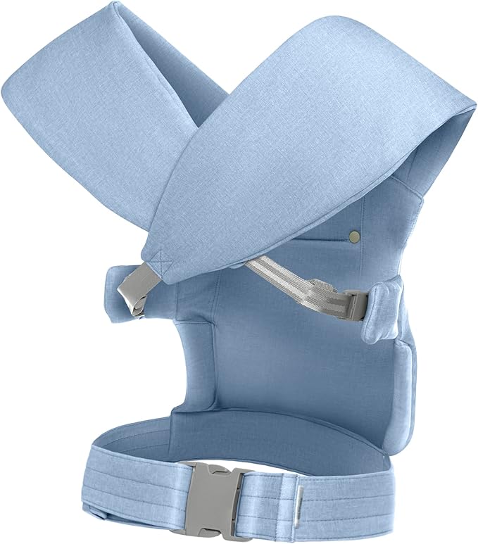 babyGap by Delta Children Legacy 3-in-1 Baby Carrier – Newborn to Toddler (Holds 7.5 to 25 lbs.), Face-in and Face-Out Baby Carrier Wrap with Lumbar Support, Ergonomic, Chambray