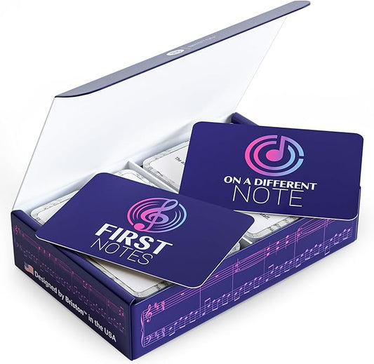 Briston Musicians Combo Beginner & Intermediate 140 Flashcards - First Notes & On a Different Note Pack - Band Kids & Music Education - Teacher or Home Study Learning Tool for Students of The Arts