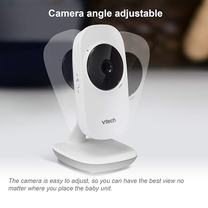 VTech [Upgraded] VM350-2 Baby Monitor, 5" Screen,2 Cameras,1000ft Range, Night Vision, 2-Way Audio, Lullabies, Secure Transmission No WiFi