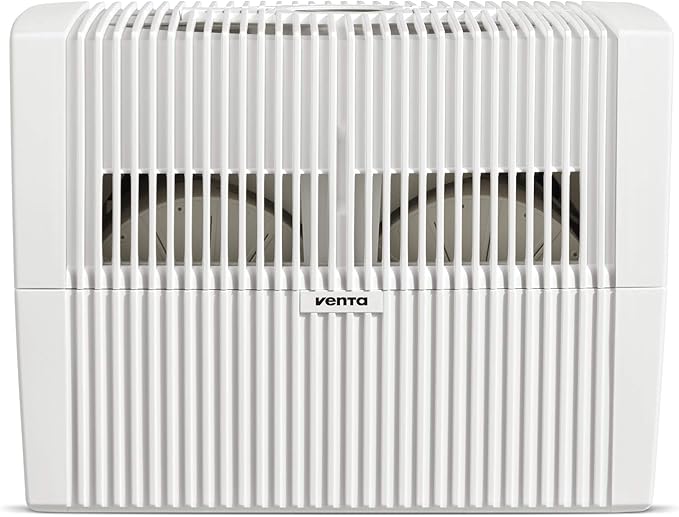 Venta LW45 Comfort Plus Humidifier in White - Filter-Free Evaporative Humidifier for Spaces up to 645 ft²