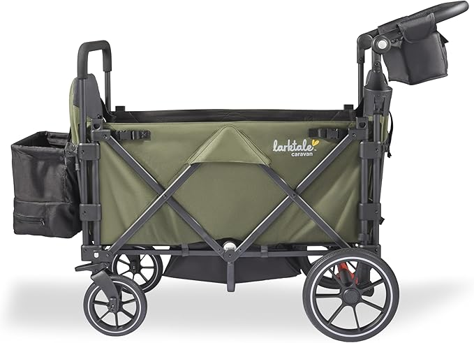 Larktale Caravan V3 Stroller, 2-Seater Kids Wagon, 207 lb Capacity, Chelsea Green