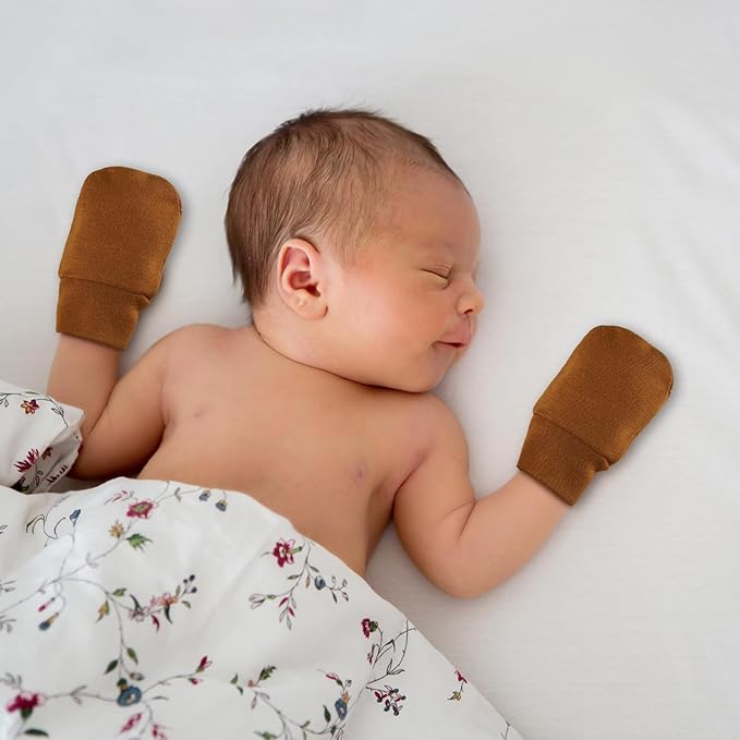 Cuffbow 16 Pairs Baby Mittens for Newborn Baby Boys Girls Infant Toddler Mittens No Scratch Gloves for Babies 0-6 Months