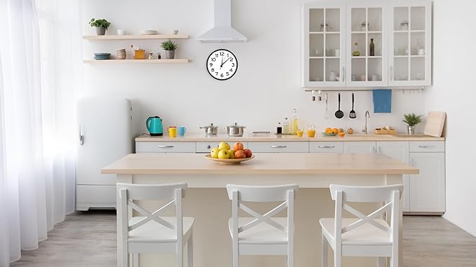 | 14 Inch | Modern | Quartz | Analog | Home | Office | School | Gym | Indoor | Outdoor | Near Silent | Unbranded | Classic | Black | Battery Operated | Modern Décor