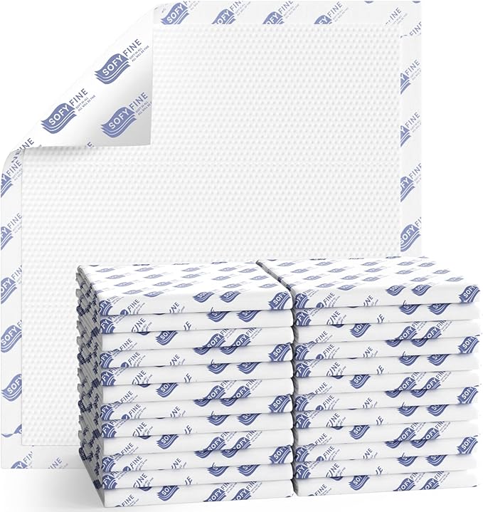 135 Gram Heavy Duty Chucks 36"x36" Disposable Tear Resistant Adult Incontinence Bed Pads,XXL Extra Large Thicken Puppy Pee Pad,10X Super Absorbency 360 Lb Transfer[20 Pads]