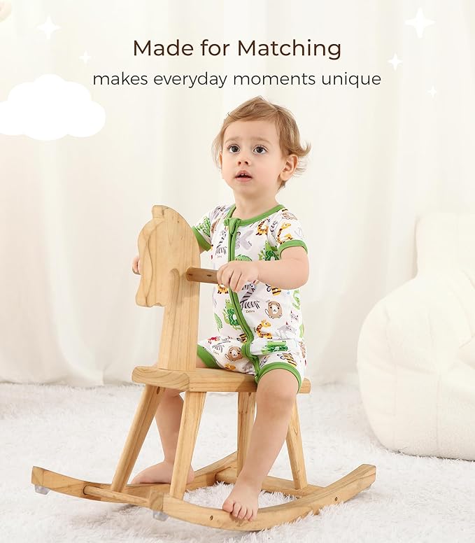 Baby Boy Romper Toddler Boys Short Sleeve Shorts Soft Jumpsuit Outfit Viscose Made from Bamboo