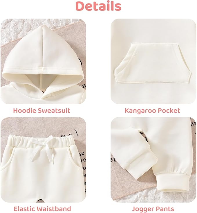 Aalizzwell Infant Baby Winter Hoodie Outfit
