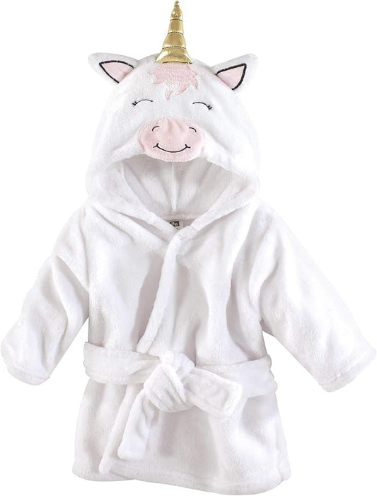Hudson Baby Unisex Baby Plush Animal Face Bathrobe
