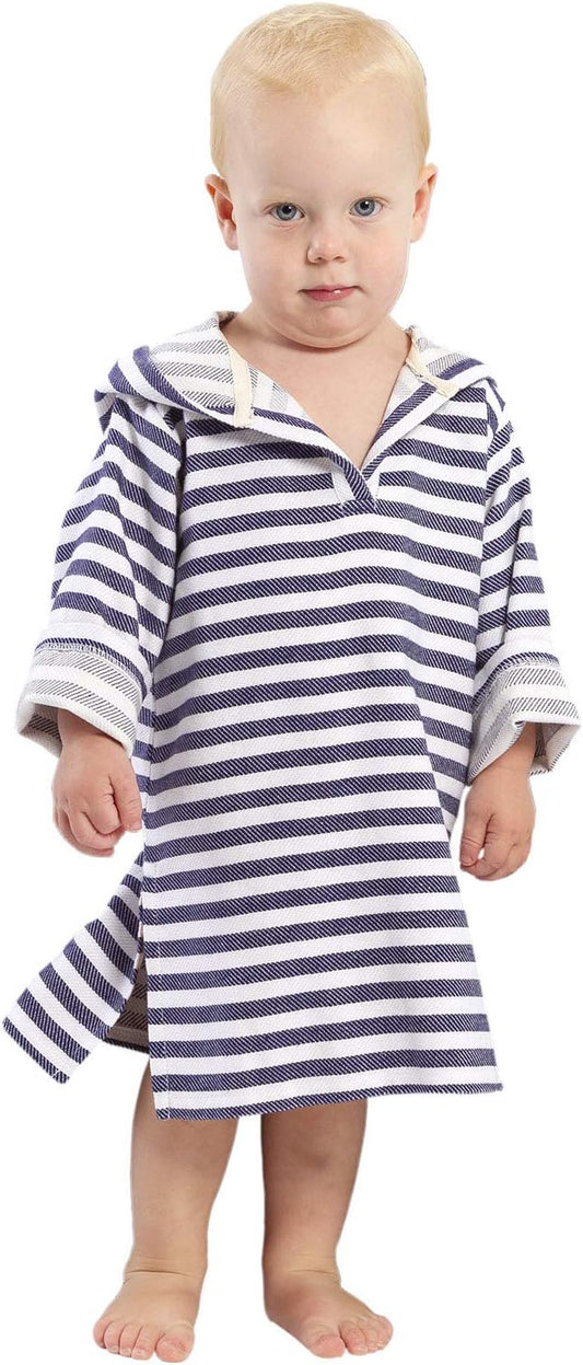 SAMMIMIS Toddler Bathrobe & Swim Cover Up for Girls & Boys - Hooded Baby Beach Towels - Poncho Towels for Baby - Turkish Cotton - XS (6 Months to 2 Years)