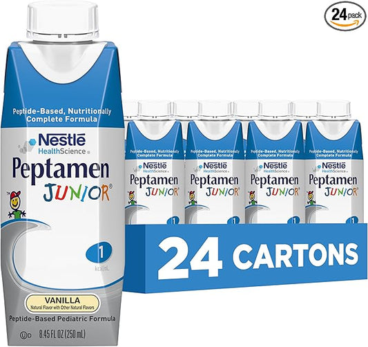 Peptamen Junior, Vanilla, 250 mL Cartons (Pack of 24)