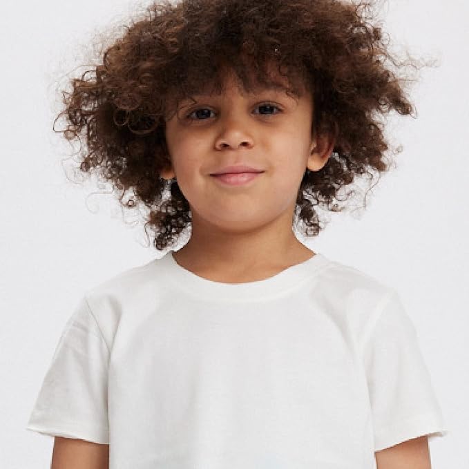 HonestBaby Unisex-Baby 5-Pack Short Sleeve T-Shirts 100% Organic Cotton Baby, Toddler, Little Kid, Boy, Girl, Unisex