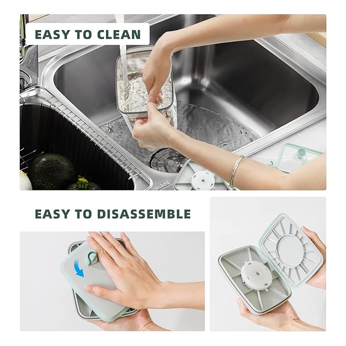 1700ml Formula Dispenser - 2 Pack Airtight Formula Container Pop Up Milk Powder Container, 21OZ, 1.32LB, 600g, Brown