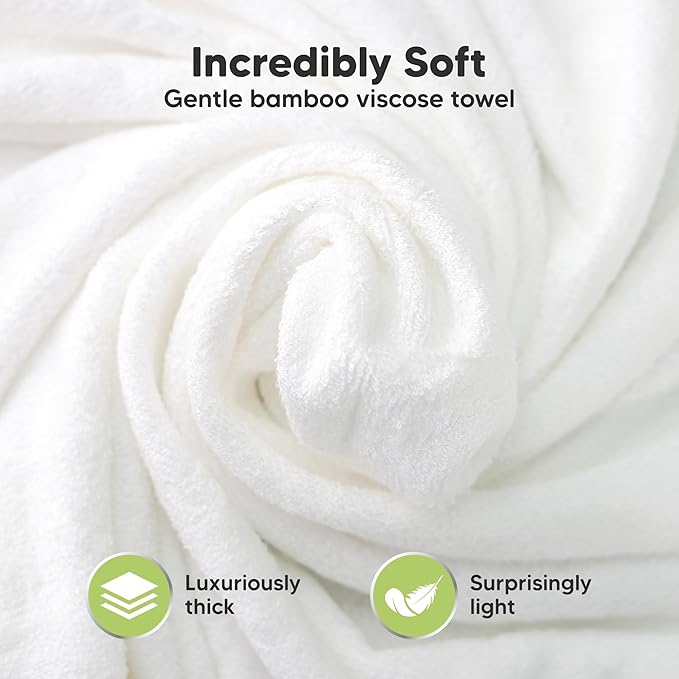 KeaBabies Hooded Baby Towel for Newborn - Viscose Derived from Bamboo Large Baby Bath Towels with Hood for Boys, Girls, Toddler, Extra Absorbent & Soft Newborn Bath Essentials (Frog)