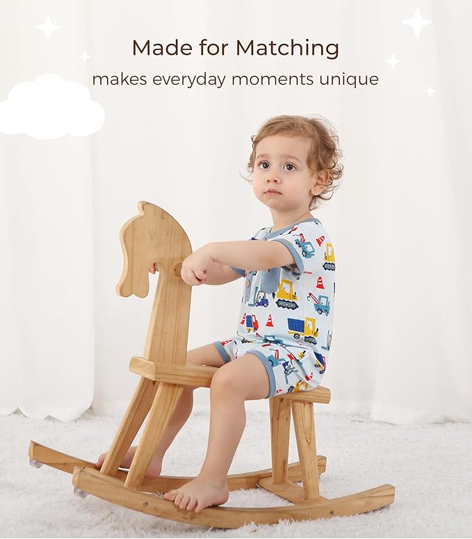 Baby Boy Romper Toddler Boys Short Sleeve Shorts Soft Jumpsuit Outfit Viscose Made from Bamboo