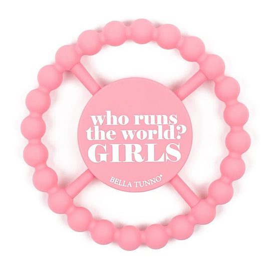 Baby Teether by Bella Tunno, Silicone Teethers for Babies 3-6 Months, 6-12 Months, Baby Toys, Pacifier, Teething Relief, Boys, Girls, Who Runs The World