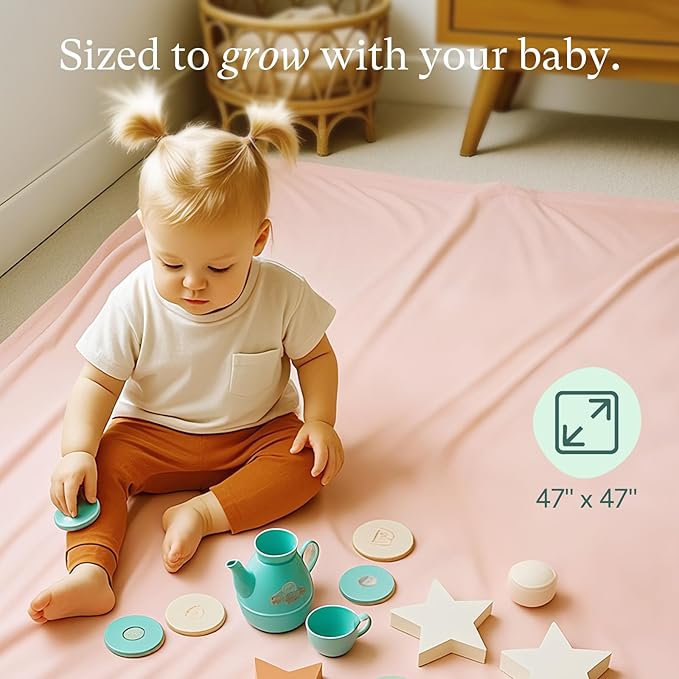 Supersoft Swaddle Blanket, Premium Bamboo Viscose Baby swaddling Blankets for Newborns, Lightweight & Breathable Swaddle Blankets for Boys and Girls, 47” x 47”, Neutral Baby Essentials