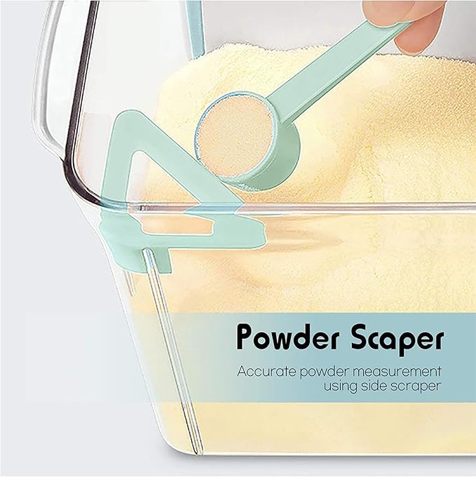 Formula Container for Baby Formula Dispenser with Scraper and Scoop One Button Handy 1000g Milk Powder Container BPA-Free Airtight Formula Storage Containers 2300ml