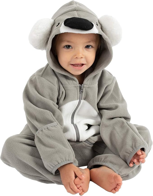 Cuddle Club Fleece Baby Bunting Bodysuit with Hood, Convertible Mittens & Booties, Car Seat Friendly, Soft & Warm, Easy Zip